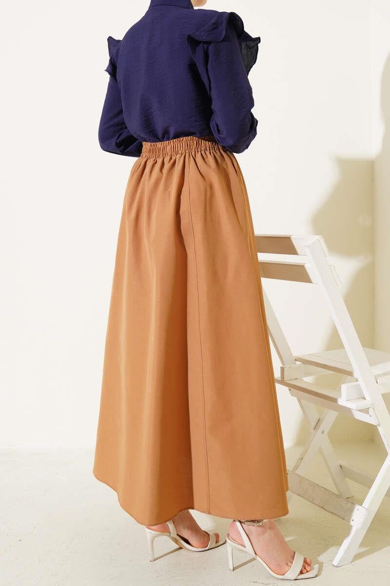 Elastic Waist Terikoton Skirt