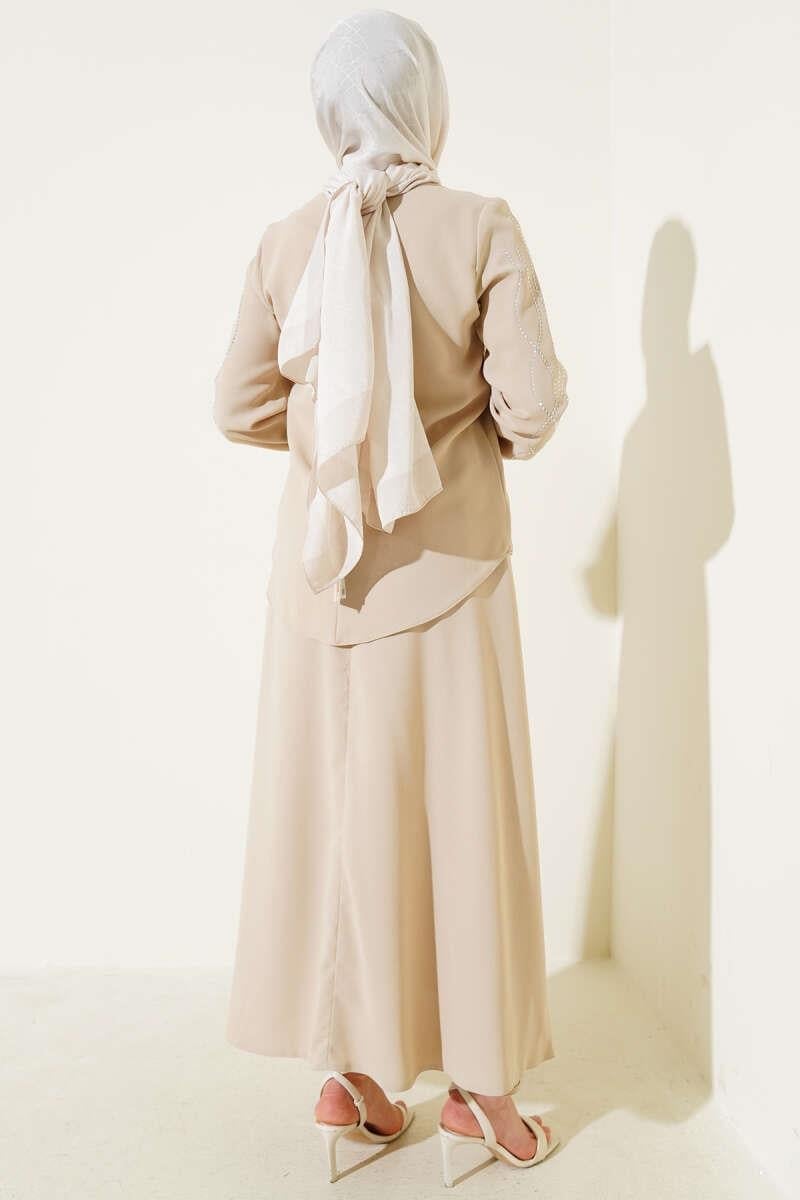 The Wavy Stone Skirted 2-Piece Set