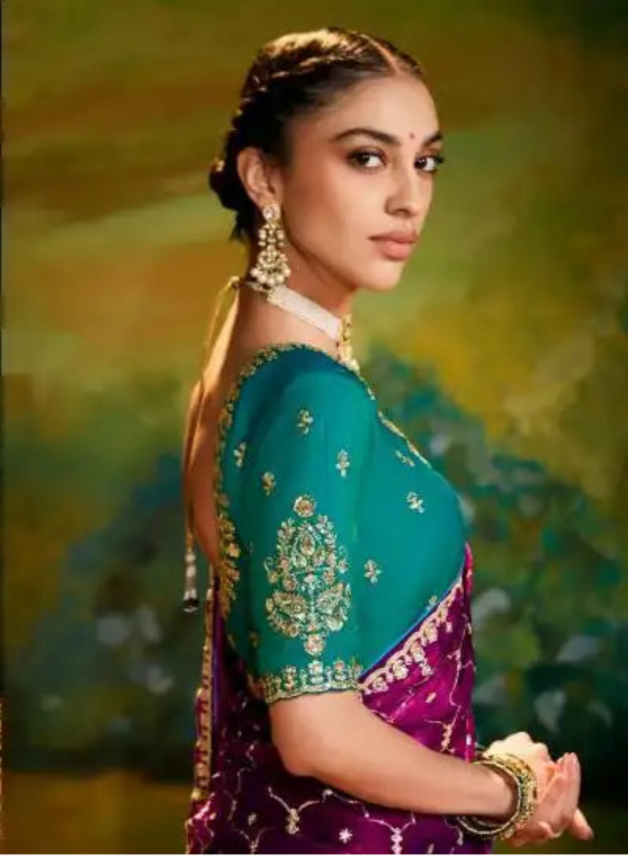 Kimora Kajal Designer Handwork Saree