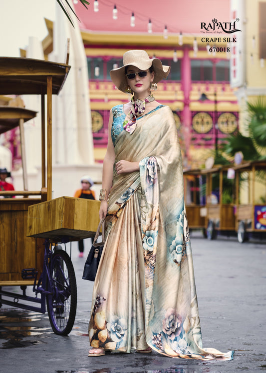 Rajpath Satin Silk Digital Print Saree