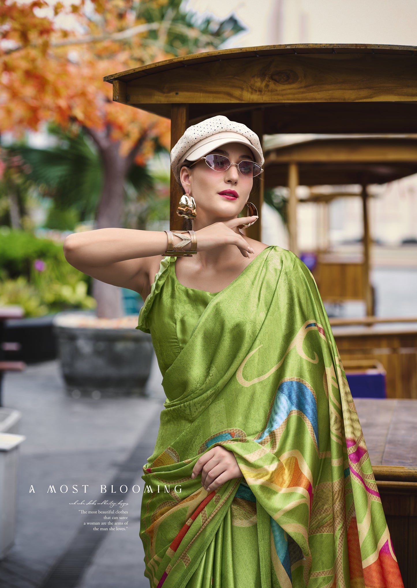 Rajpath Satin Silk Digital Print Saree