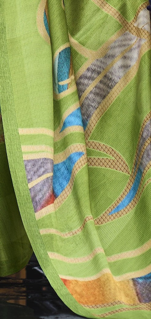 Rajpath Satin Silk Digital Print Saree