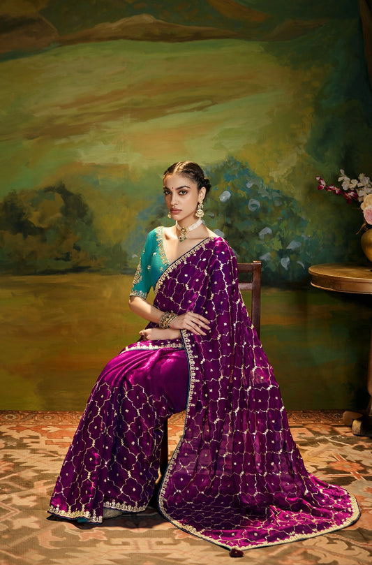 Kimora Kajal Designer Handwork Saree