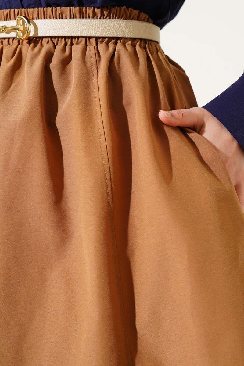 Elastic Waist Terikoton Skirt