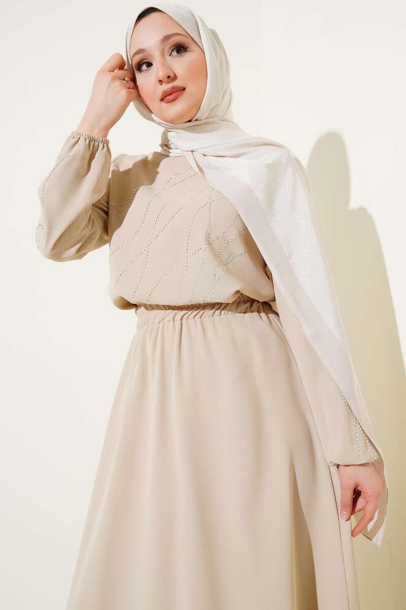 The Wavy Stone Skirted 2-Piece Set