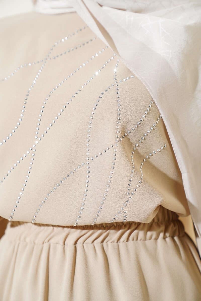 The Wavy Stone Skirted 2-Piece Set