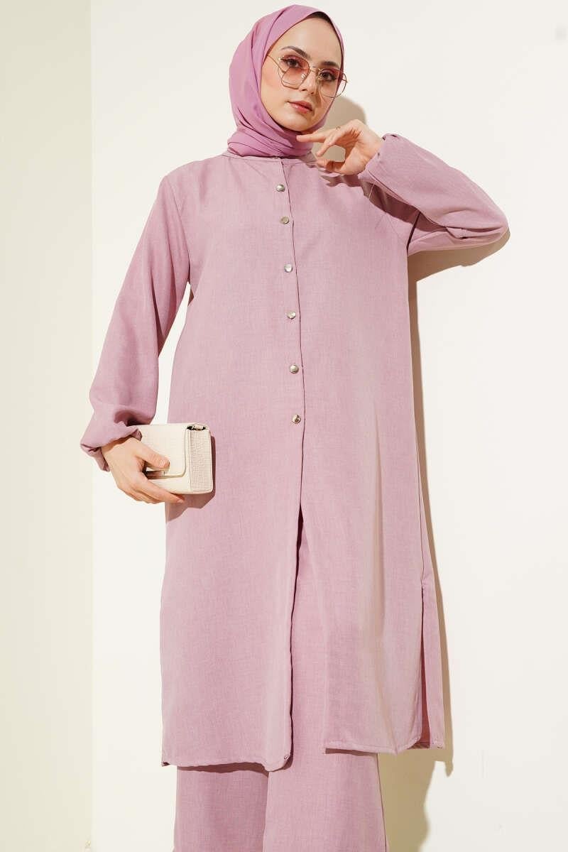 The Double Breasted Buttoned 2-Piece Set