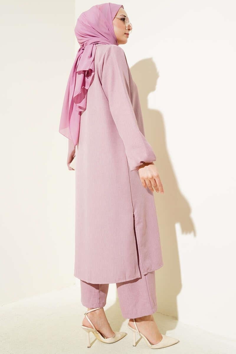 The Double Breasted Buttoned 2-Piece Set