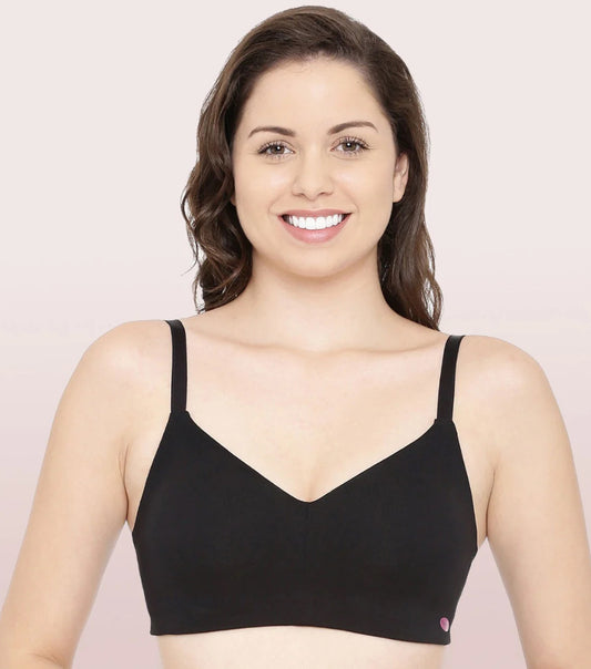 Everyday T-Shirt Bra – Ultra-Smoothing Comfort (Black)