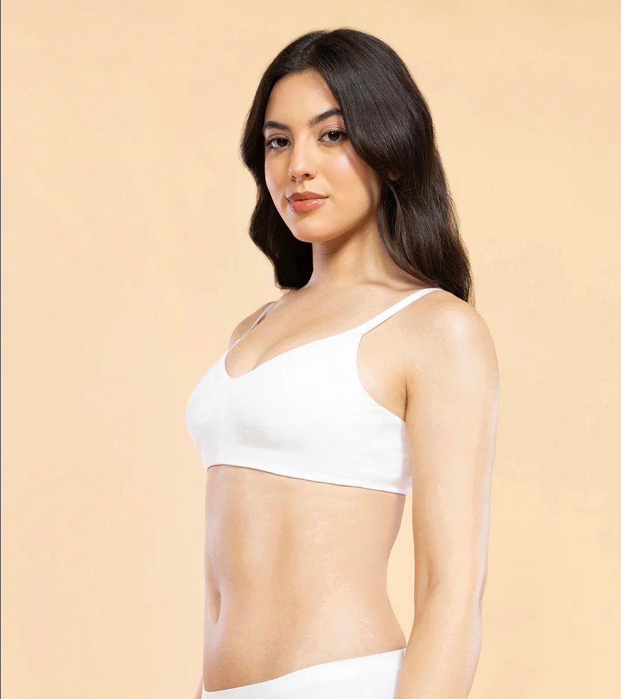 Everyday T-Shirt Bra – Ultra-Smoothing Comfort (White)