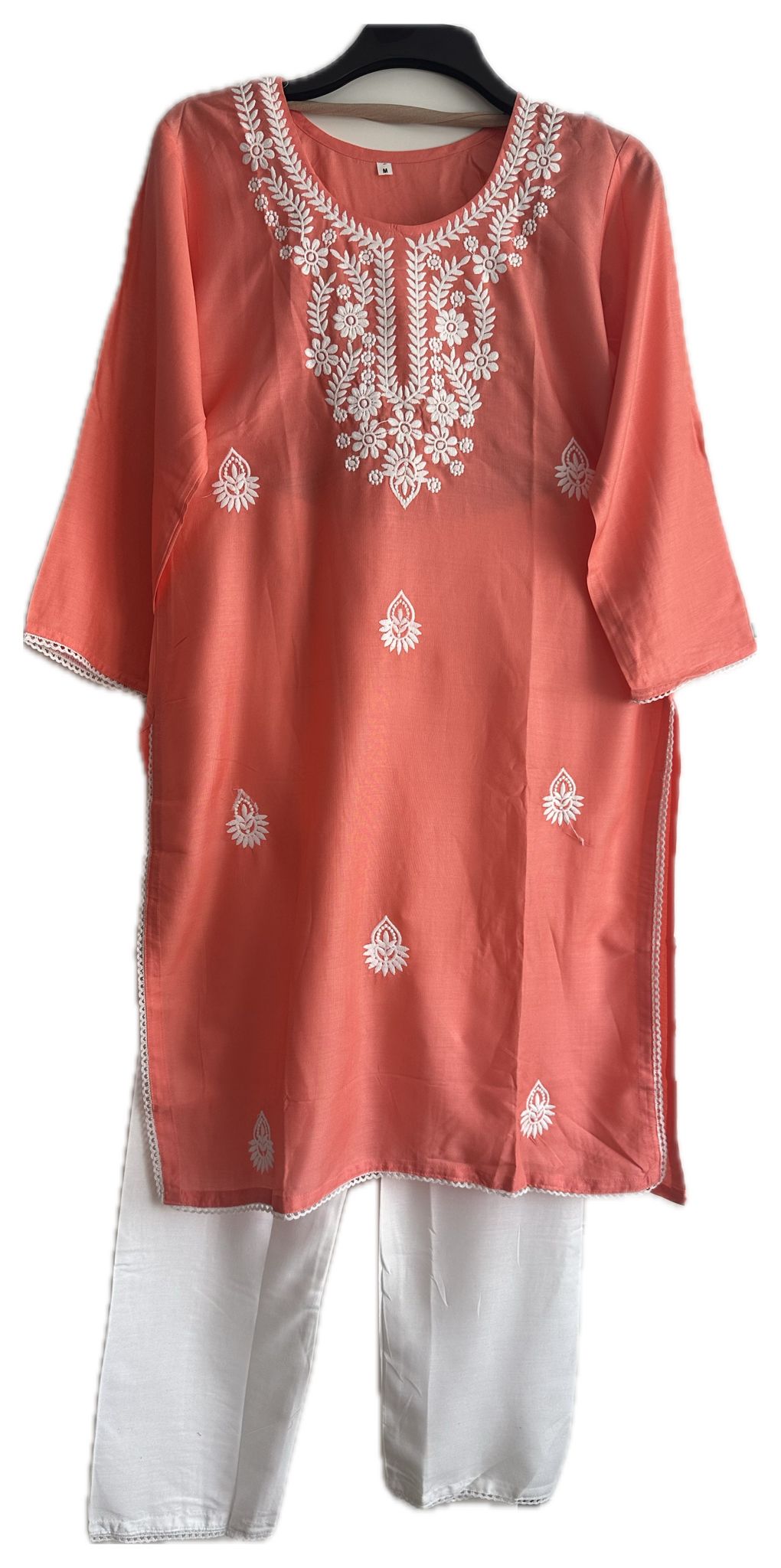 Embroidered 3-Piece Suit with Chiffon Dupatta
