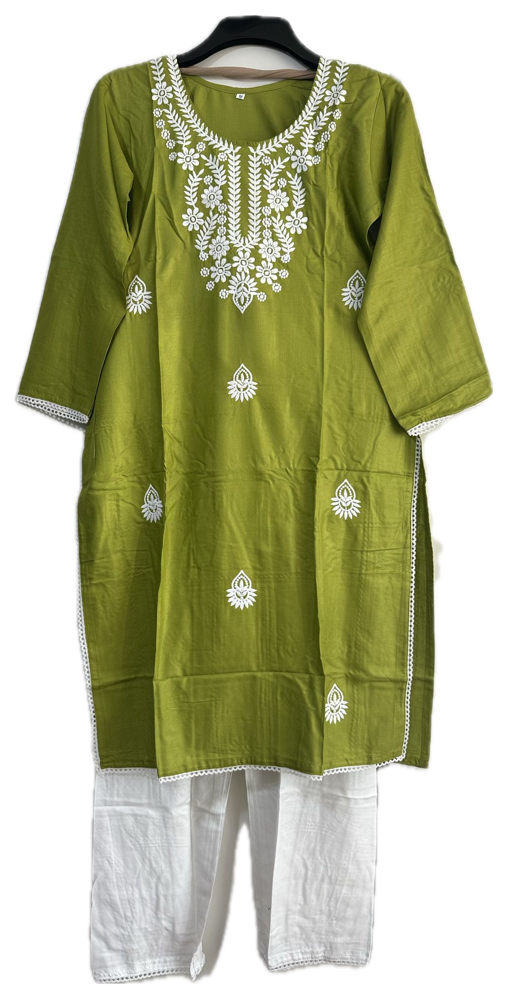 Embroidered 3-Piece Suit with Chiffon Dupatta