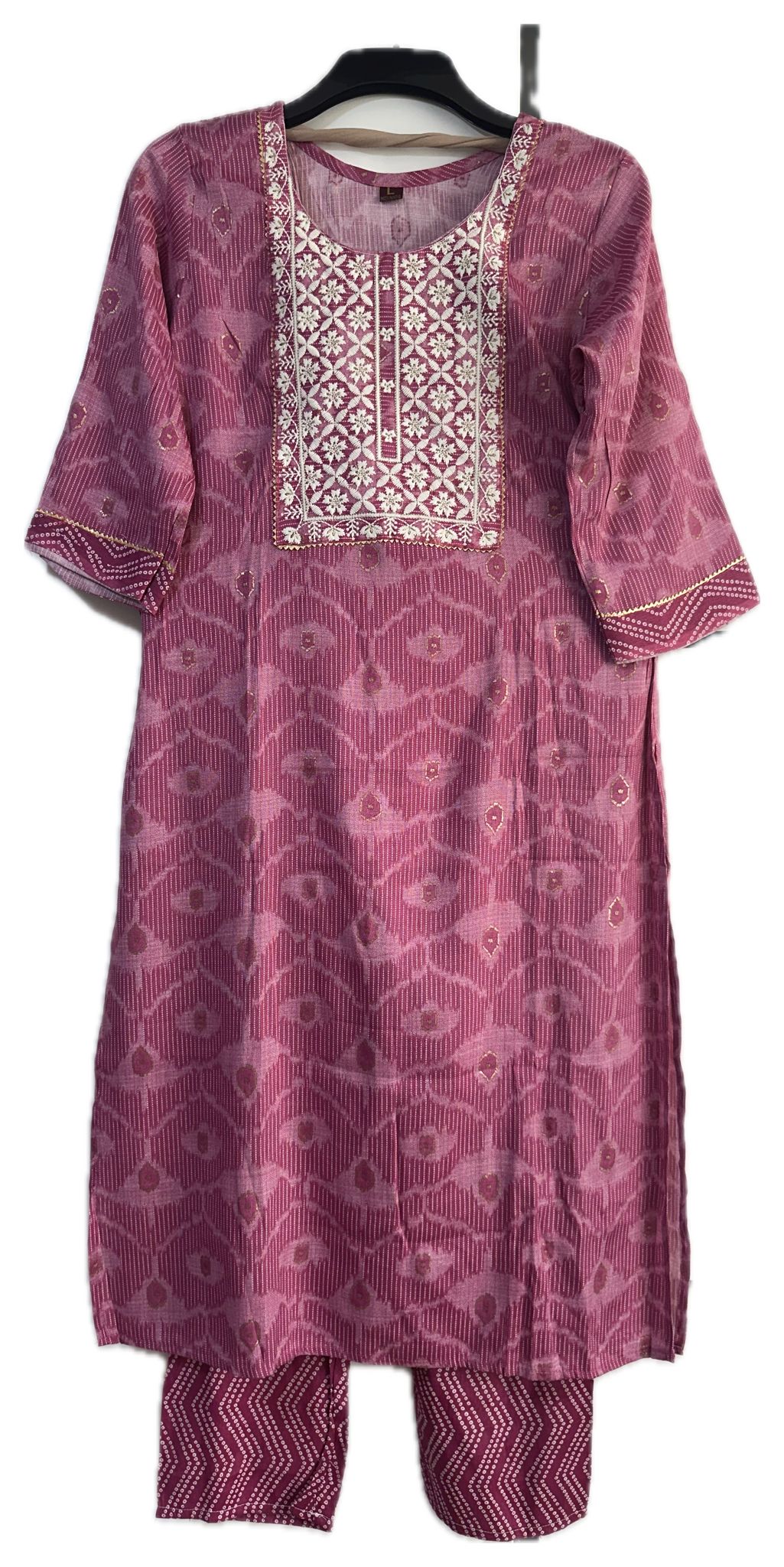 Cotton Printed 3-Piece Suit with Yoke Work & Dupatta