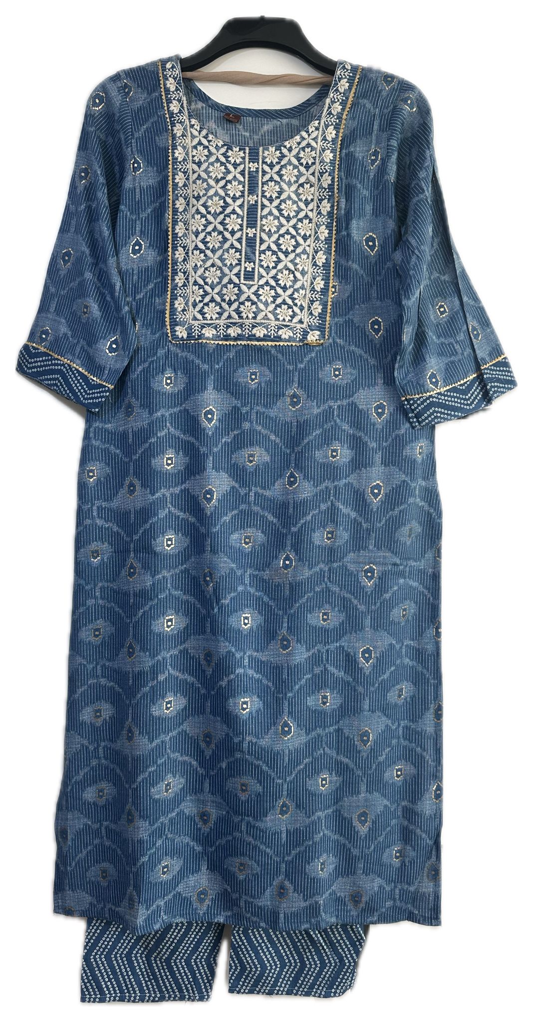 Cotton Printed 3-Piece Suit with Yoke Work & Dupatta