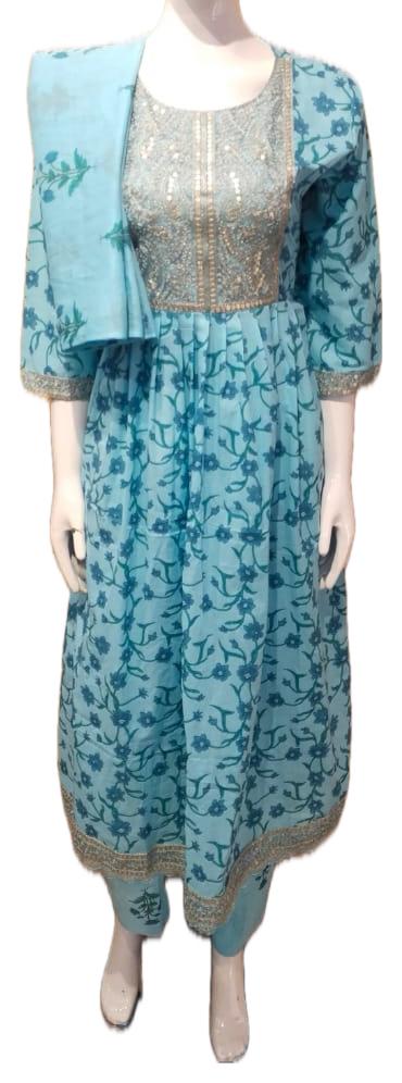 Nyra Cut Cotton Lawn Suit