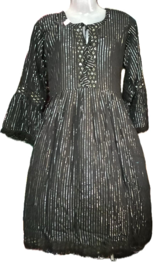 Party Wear Short Dress – Black