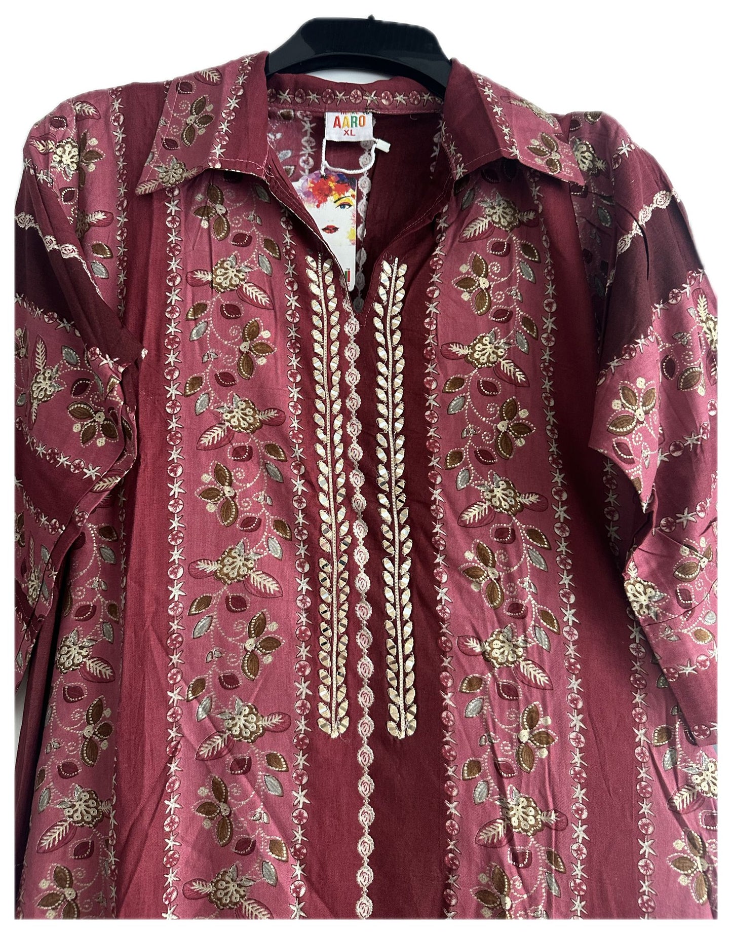 Rayon Collared Suit